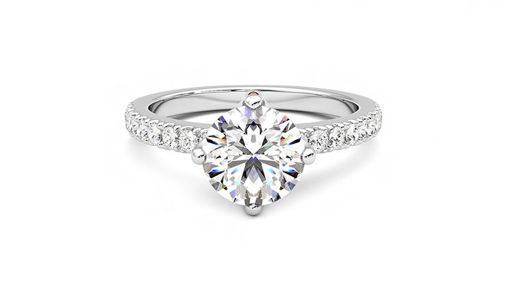 Taylor & Hart Constellation Round Engagement Ring 360 degree image 0