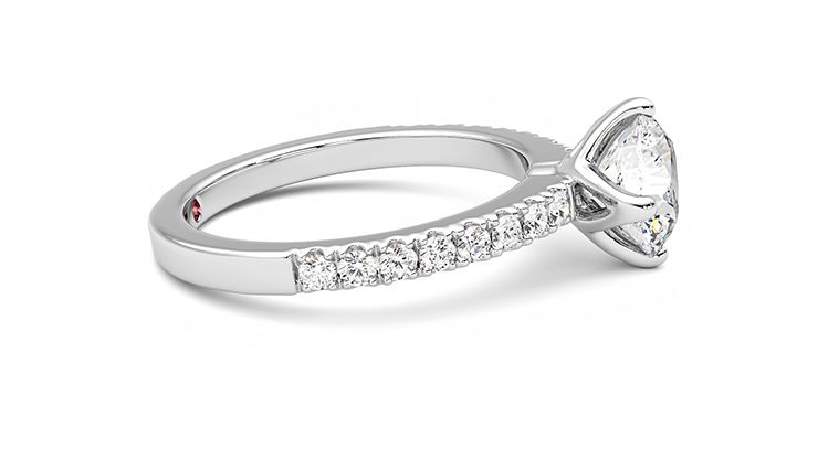 Taylor & Hart Constellation Round Engagement Ring 360 degree image 9