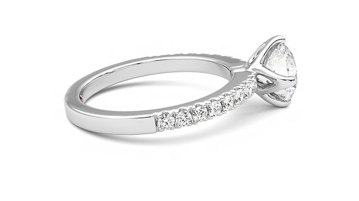 Taylor & Hart Constellation Round Engagement Ring 360 degree image 10