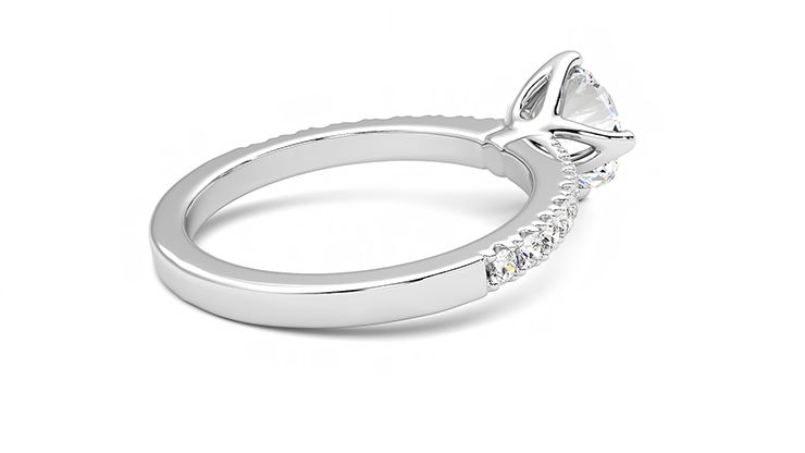 Taylor & Hart Constellation Round Engagement Ring 360 degree image 12