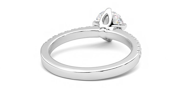 Taylor & Hart Constellation Round Engagement Ring 360 degree image 14