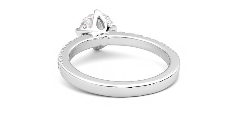 Taylor & Hart Constellation Round Engagement Ring 360 degree image 16