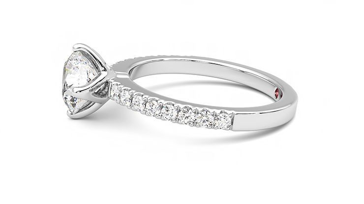 Taylor & Hart Constellation Round Engagement Ring 360 degree image 21