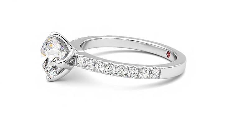 Taylor & Hart Constellation Round Engagement Ring 360 degree image 22