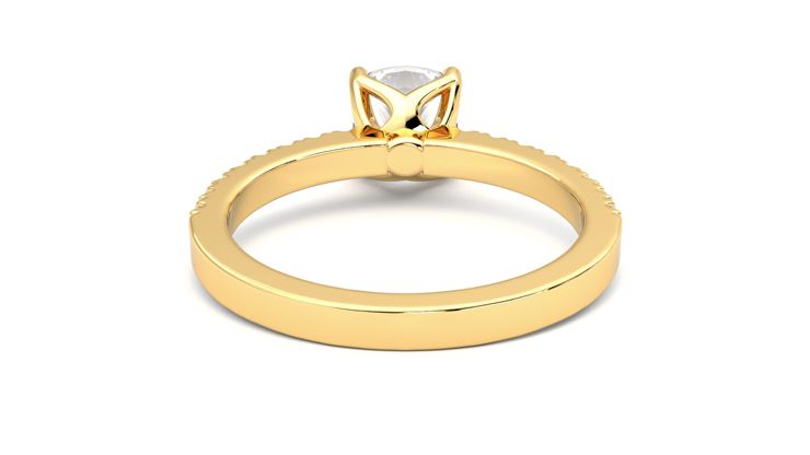 Taylor & Hart Constellation Cushion Engagement Ring 360 degree image 15