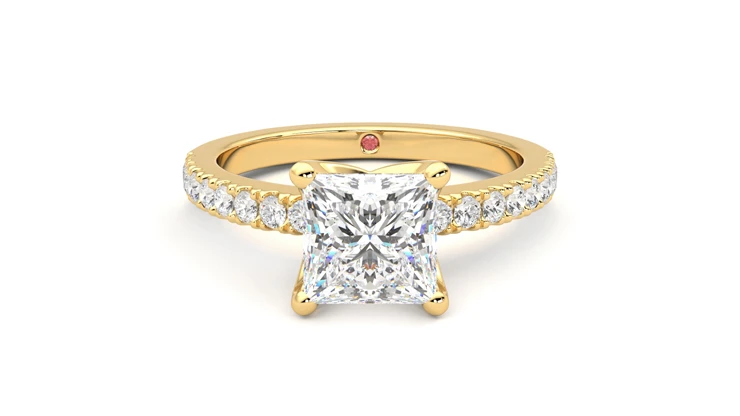 Taylor & Hart Constellation Princess Engagement Ring 360 detail 01