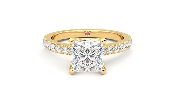 Taylor & Hart Constellation Princess Engagement Ring 360 degree image 0