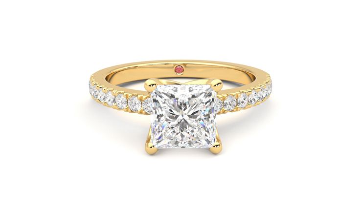 Taylor & Hart Constellation Princess Engagement Ring 360 degree image 1