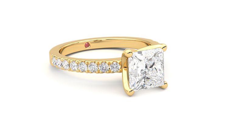 Taylor & Hart Constellation Princess Engagement Ring 360 degree image 5