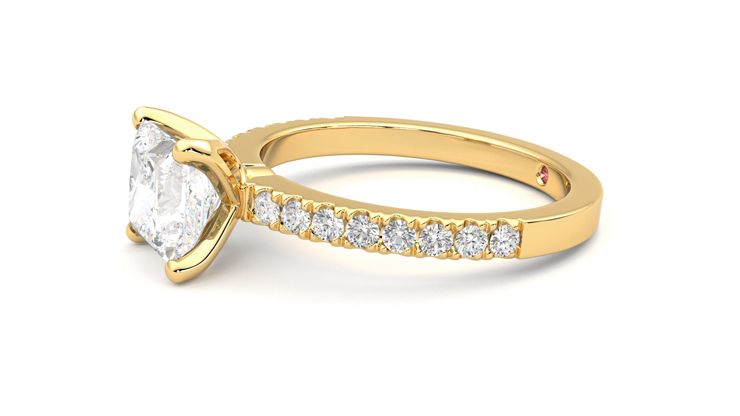 Taylor & Hart Constellation Princess Engagement Ring 360 degree image 22
