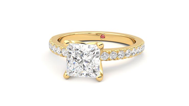 Taylor & Hart Constellation Princess Engagement Ring 360 degree image 27