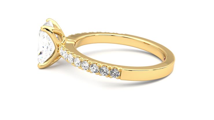 Taylor & Hart Constellation Radiant Engagement Ring 360 degree image 20