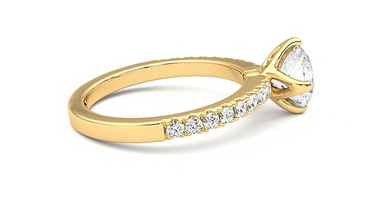 Taylor & Hart Constellation Round Engagement Ring 360 degree image 10