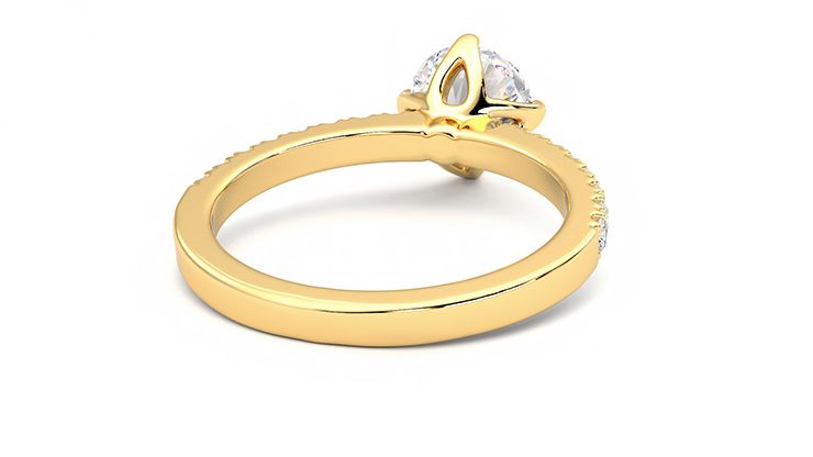 Taylor & Hart Constellation Round Engagement Ring 360 degree image 14