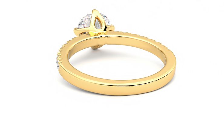 Taylor & Hart Constellation Round Engagement Ring 360 degree image 16