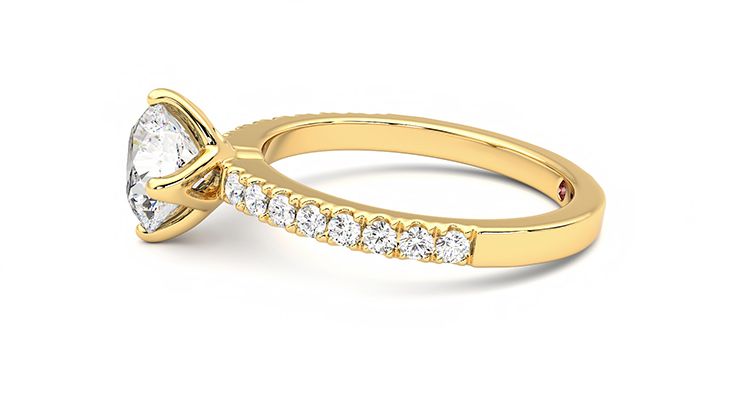 Taylor & Hart Constellation Round Engagement Ring 360 degree image 21