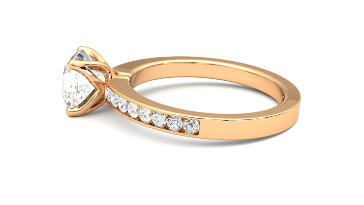Taylor & Hart Cosmic Asscher Engagement Ring 360 degree image 20