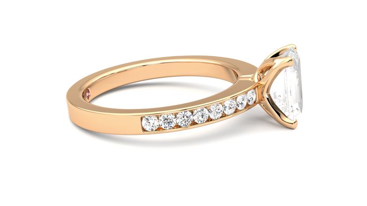 Taylor & Hart Cosmic Emerald Engagement Ring 360 degree image 9