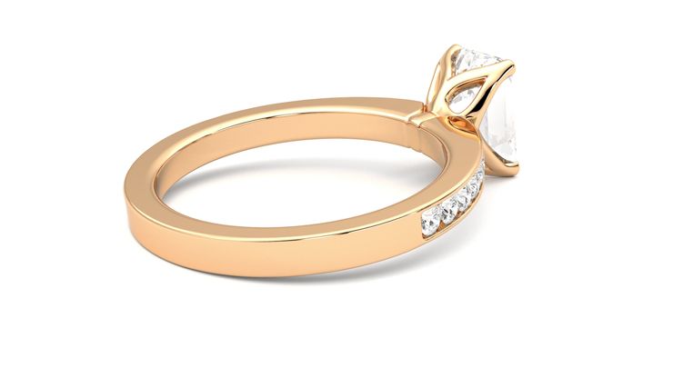 Taylor & Hart Cosmic Emerald Engagement Ring 360 degree image 12
