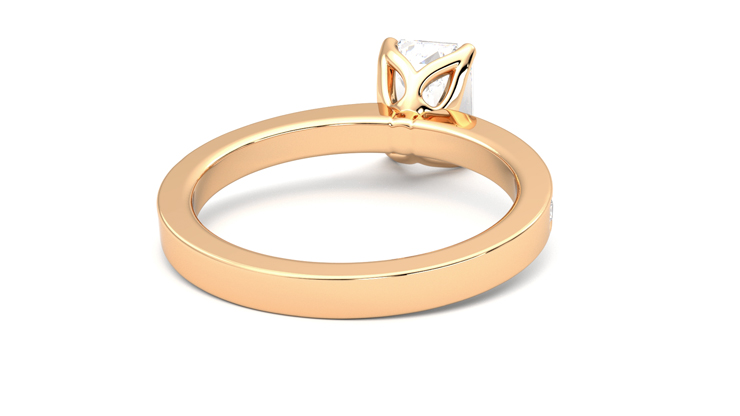 Taylor & Hart Cosmic Emerald Engagement Ring 360 degree image 14
