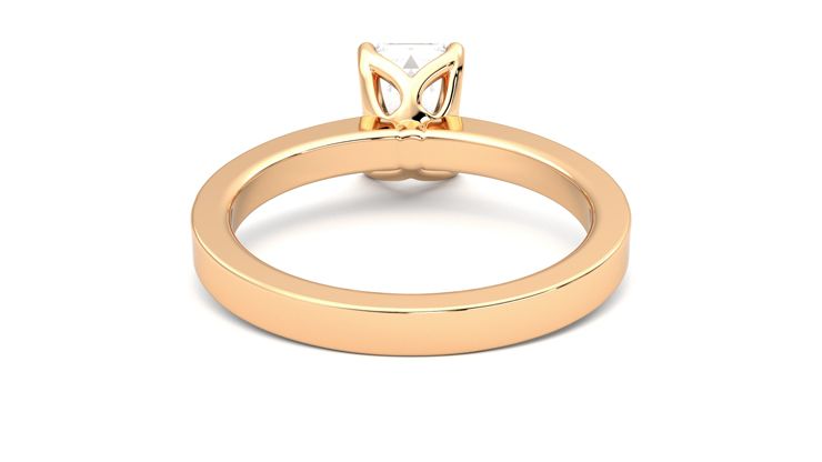 Taylor & Hart Cosmic Emerald Engagement Ring 360 degree image 15