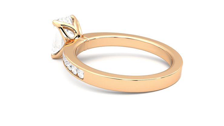 Taylor & Hart Cosmic Emerald Engagement Ring 360 degree image 18