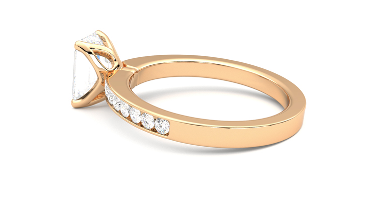 Taylor & Hart Cosmic Emerald Engagement Ring 360 degree image 19