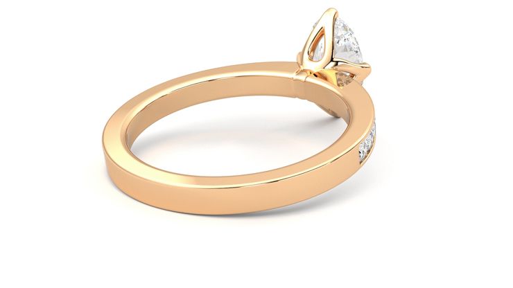 Taylor & Hart Cosmic Oval Engagement Ring 360 degree image 13