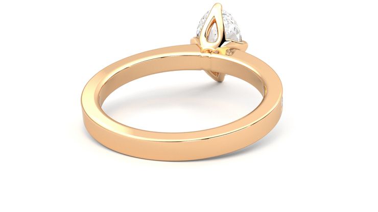 Taylor & Hart Cosmic Oval Engagement Ring 360 degree image 14