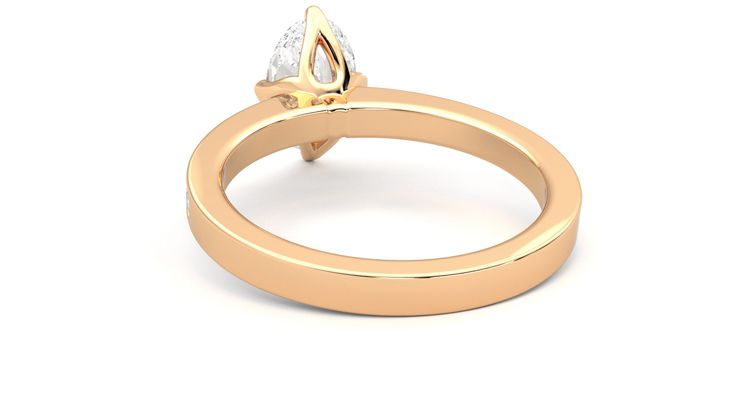Taylor & Hart Cosmic Oval Engagement Ring 360 degree image 16