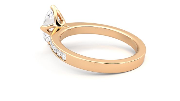 Taylor & Hart Cosmic Oval Engagement Ring 360 degree image 18