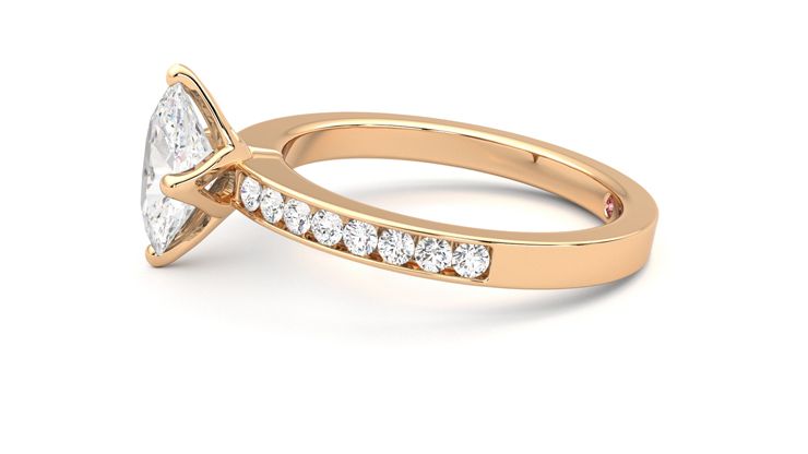 Taylor & Hart Cosmic Oval Engagement Ring 360 degree image 21