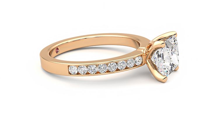 Taylor & Hart Cosmic Princess Engagement Ring 360 degree image 8