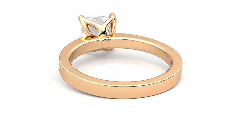Taylor & Hart Cosmic Princess Engagement Ring 360 degree image 16