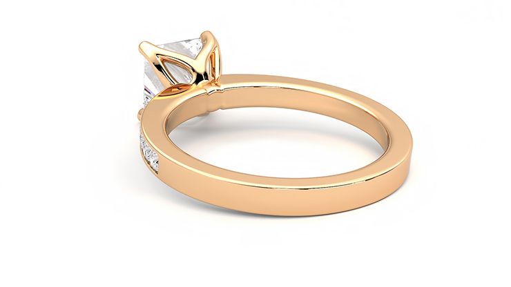 Taylor & Hart Cosmic Princess Engagement Ring 360 degree image 17
