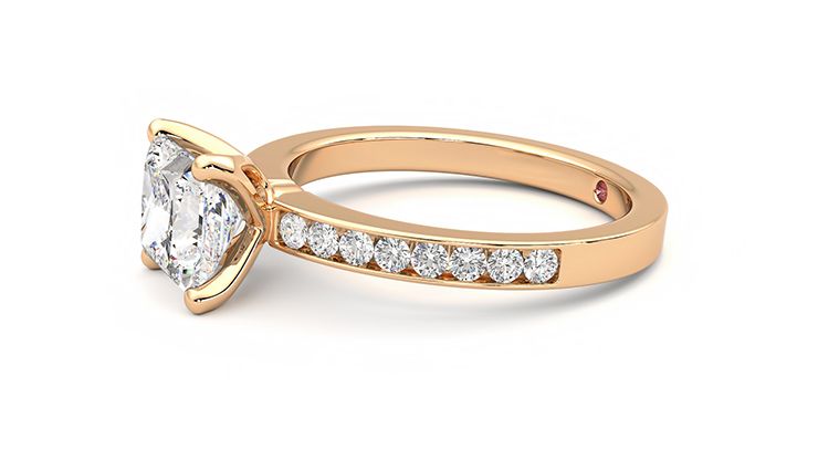 Taylor & Hart Cosmic Princess Engagement Ring 360 degree image 22