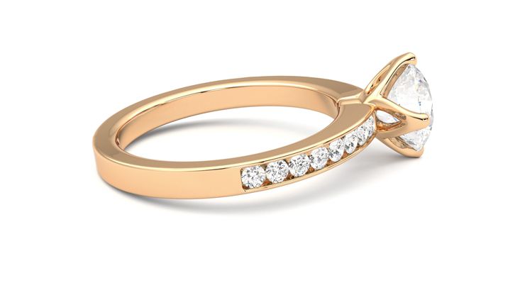 Taylor & Hart Cosmic Round Engagement Ring 360 degree image 10