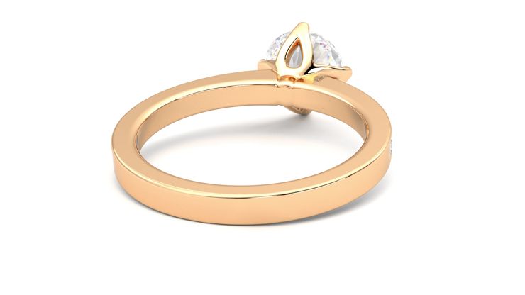 Taylor & Hart Cosmic Round Engagement Ring 360 degree image 14