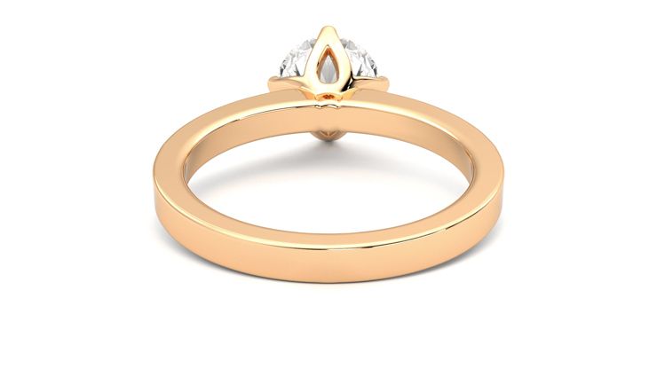 Taylor & Hart Cosmic Round Engagement Ring 360 degree image 15