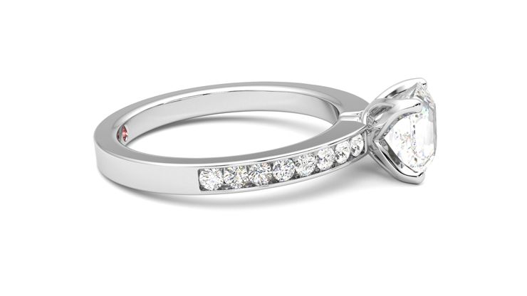 Taylor & Hart Cosmic Asscher Engagement Ring 360 degree image 9