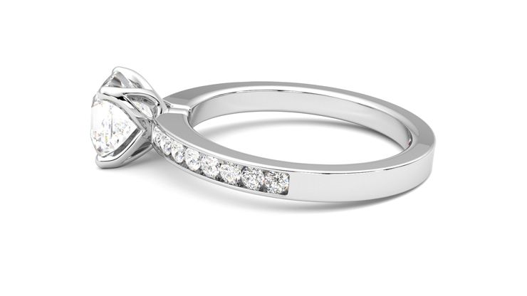 Taylor & Hart Cosmic Asscher Engagement Ring 360 degree image 20