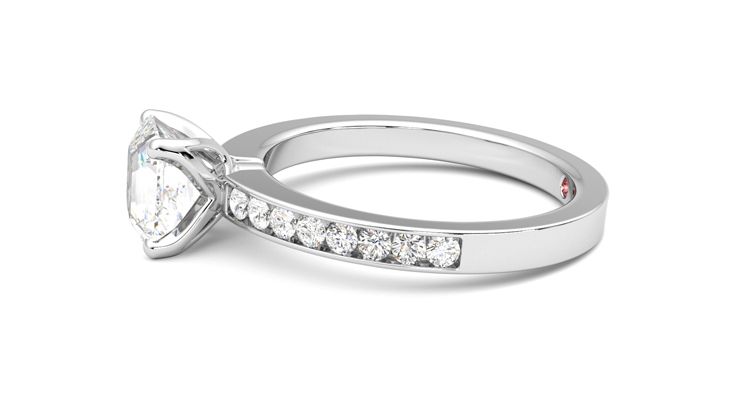 Taylor & Hart Cosmic Asscher Engagement Ring 360 degree image 21