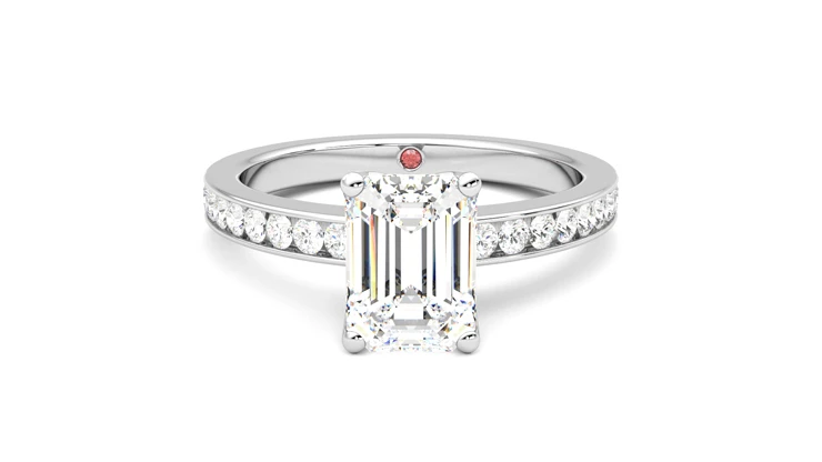Taylor & Hart Cosmic Emerald Engagement Ring 360 detail 01