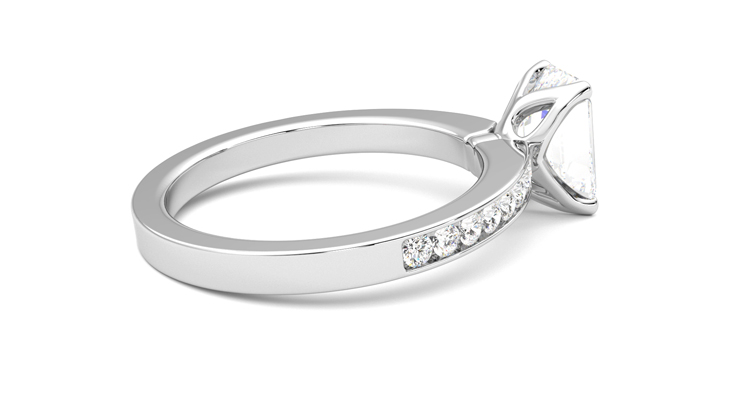 Taylor & Hart Cosmic Emerald Engagement Ring 360 degree image 11