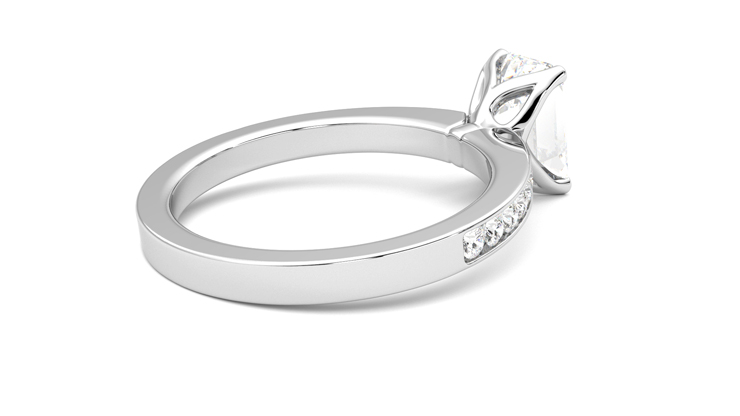 Taylor & Hart Cosmic Emerald Engagement Ring 360 degree image 12