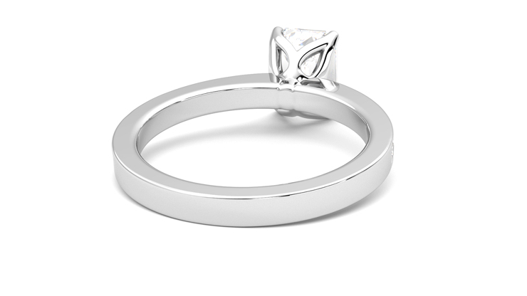 Taylor & Hart Cosmic Emerald Engagement Ring 360 degree image 14