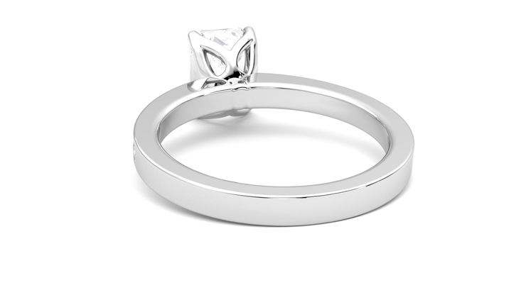 Taylor & Hart Cosmic Emerald Engagement Ring 360 degree image 16