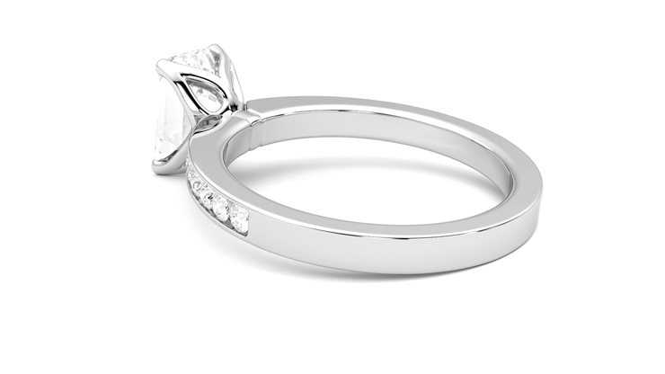 Taylor & Hart Cosmic Emerald Engagement Ring 360 degree image 18