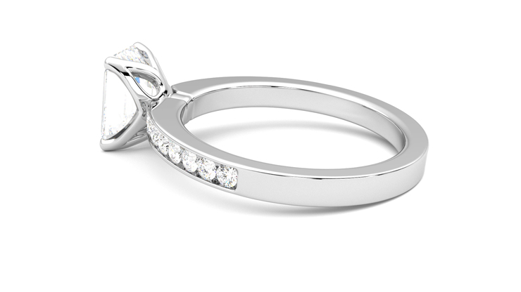 Taylor & Hart Cosmic Emerald Engagement Ring 360 degree image 19