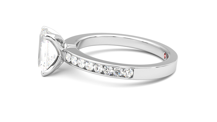 Taylor & Hart Cosmic Emerald Engagement Ring 360 degree image 21